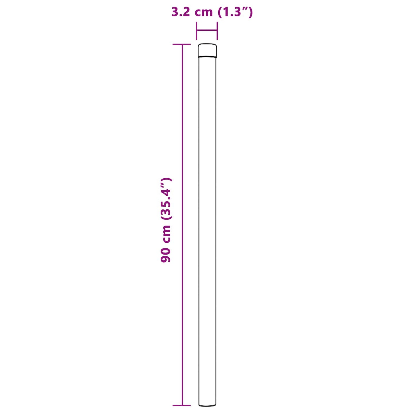 Zaunpfosten 12 pcs Grün 90 cm Pulverbeschichteter Stahl