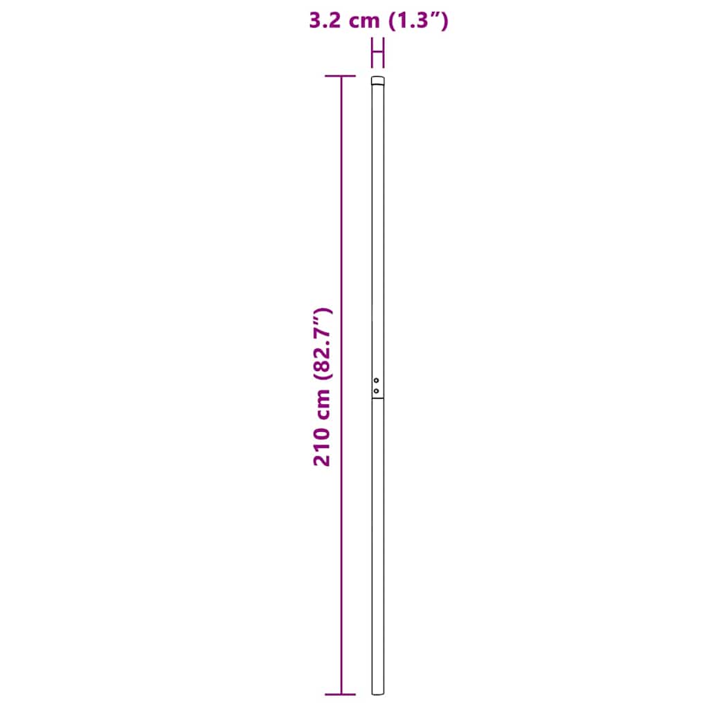 Zaunpfosten 12 pcs Grün Pulverbeschichteter Stahl