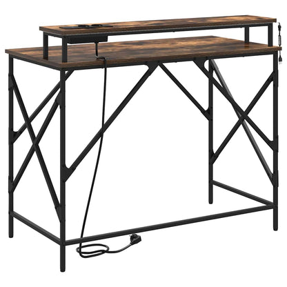 Schreibtisch Geräucherte Eiche 100 x 50 x 86,5 cm Holzwerkstoff