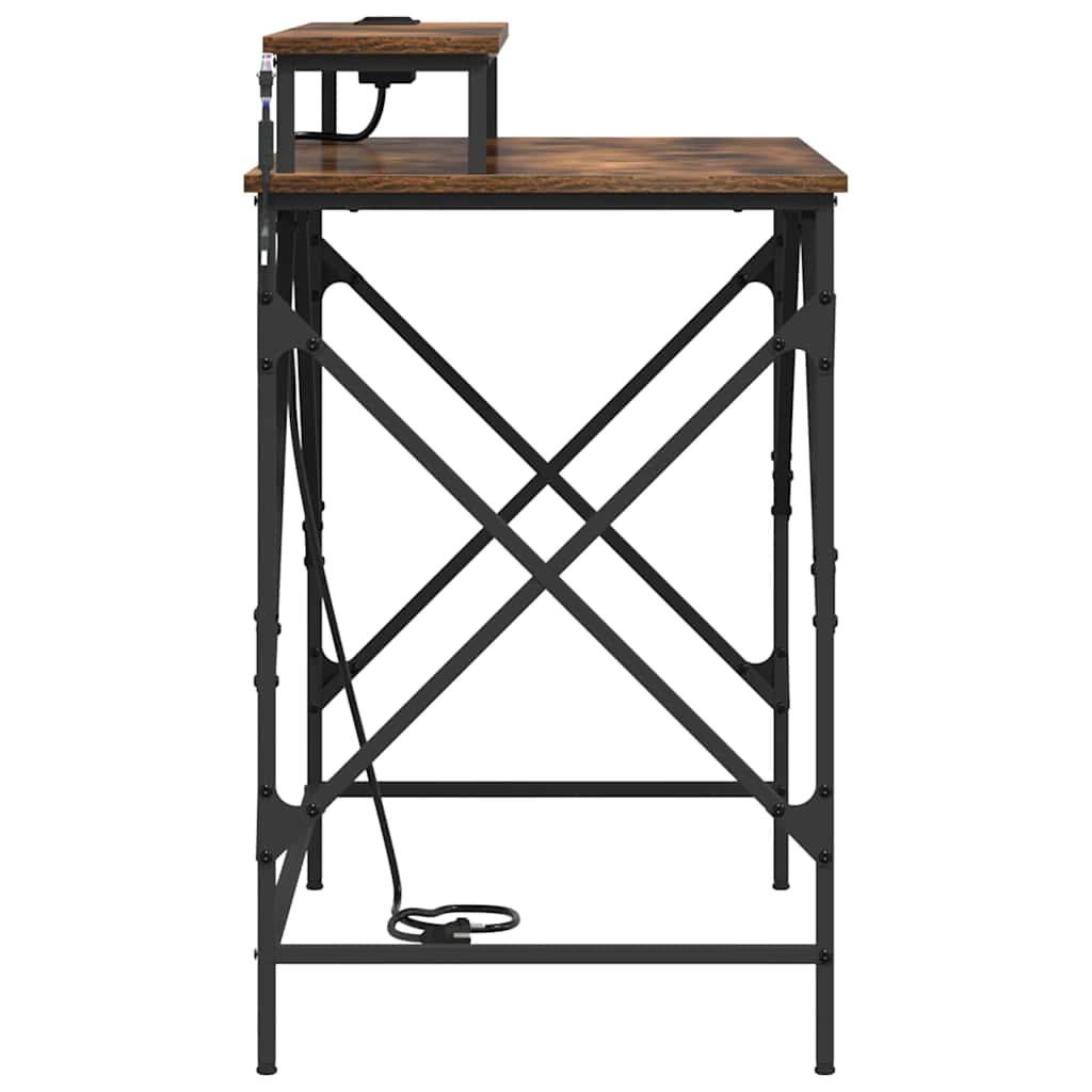 Schreibtisch Geräucherte Eiche 100 x 50 x 86,5 cm Holzwerkstoff