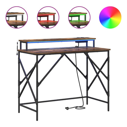 Schreibtisch Geräucherte Eiche 100 x 50 x 86,5 cm Holzwerkstoff