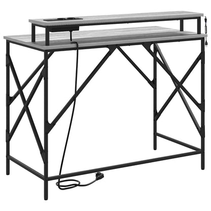 vidaXL Schreibtisch Graues Sonoma 100 x 50 x 86,5 cm Holzwerkstoff