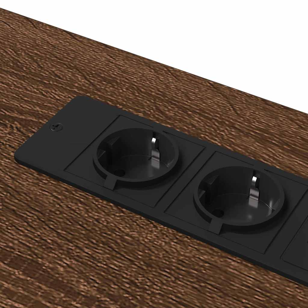 Schreibtisch mit Regal Braun Eichen-Optik 100 x 50 x 86,5 cm