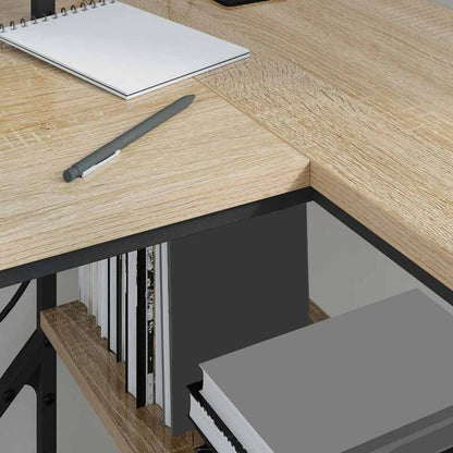 vidaXL Schreibtisch Sonoma-Eiche 120 x 79 x 86,5 cm Holzwerkstoff