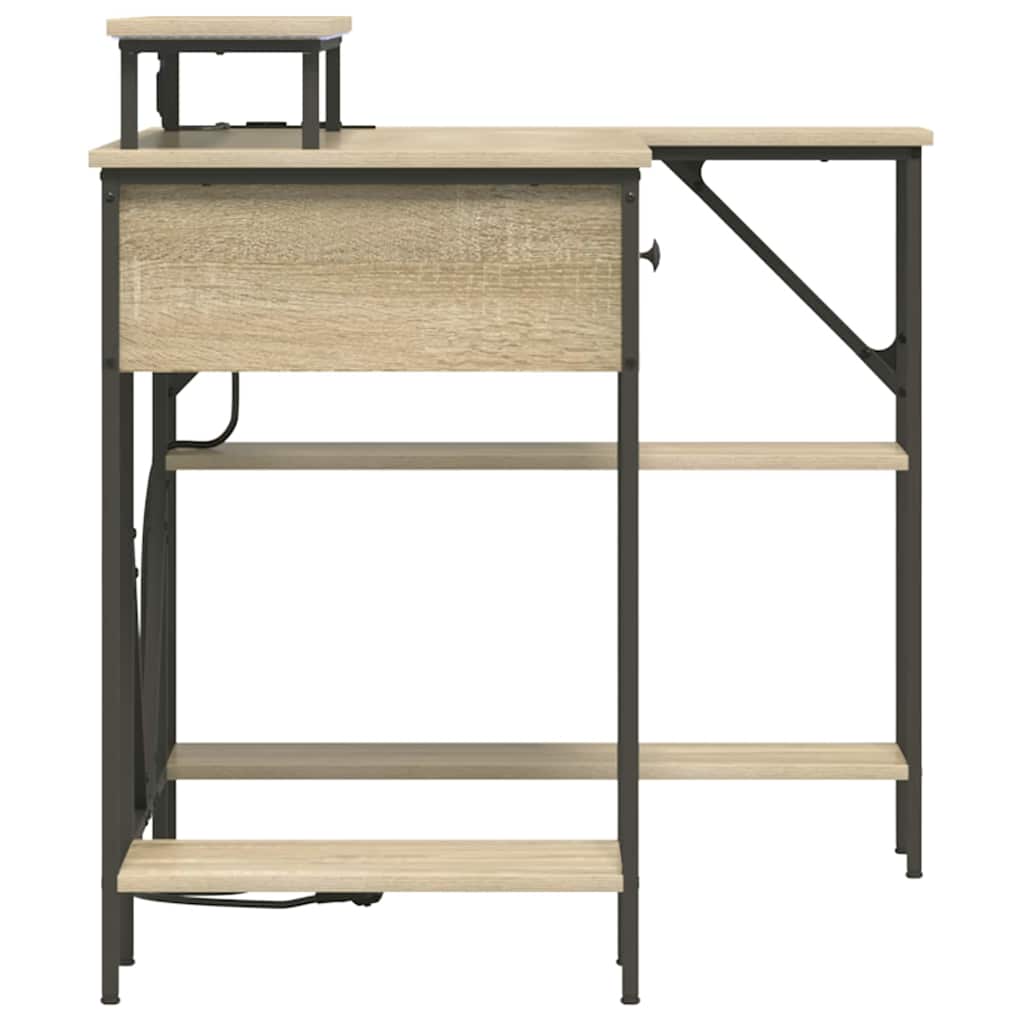 vidaXL Schreibtisch Sonoma-Eiche 120 x 79 x 86,5 cm Holzwerkstoff