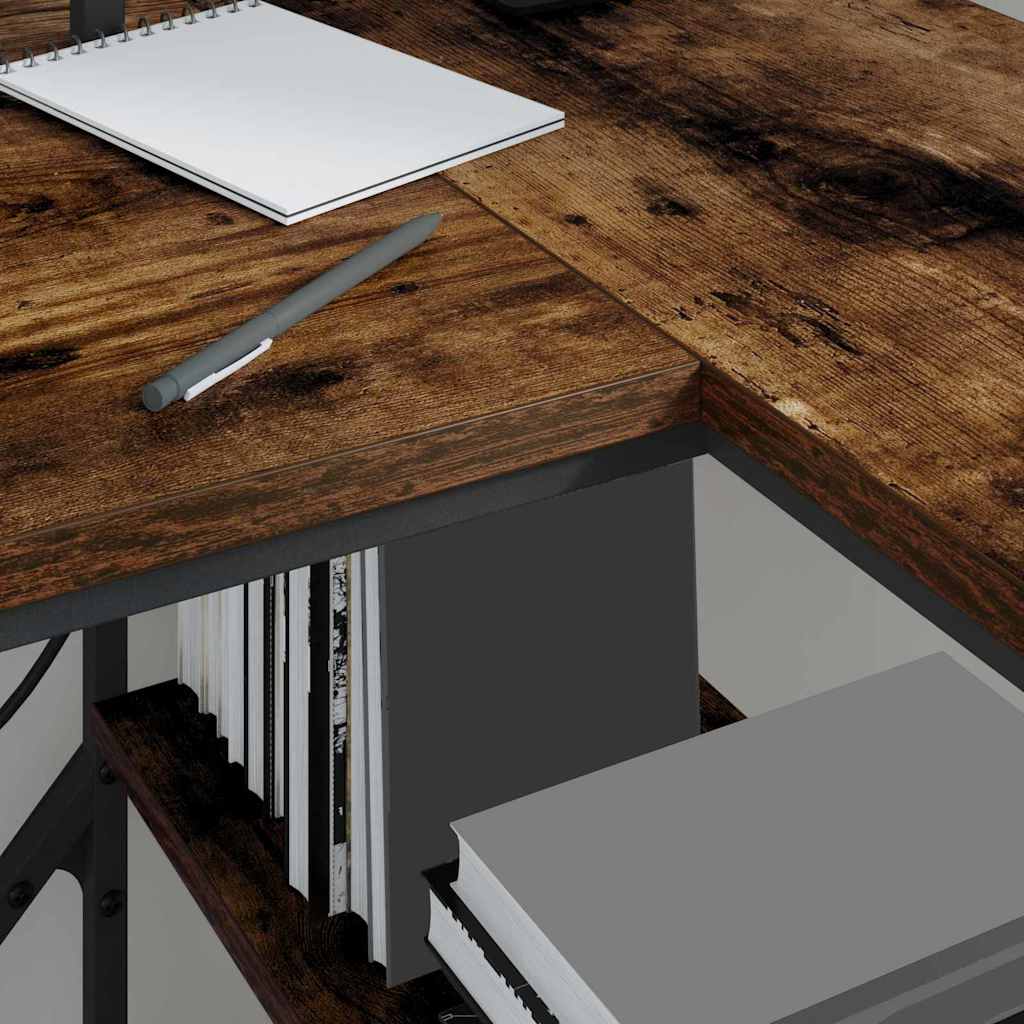 vidaXL Schreibtisch Geräucherte Eiche 120 x 79 x 86,5 cm Holzwerkstoff