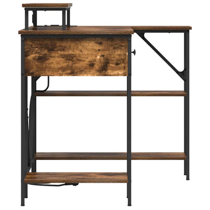 vidaXL Schreibtisch Geräucherte Eiche 120 x 79 x 86,5 cm Holzwerkstoff