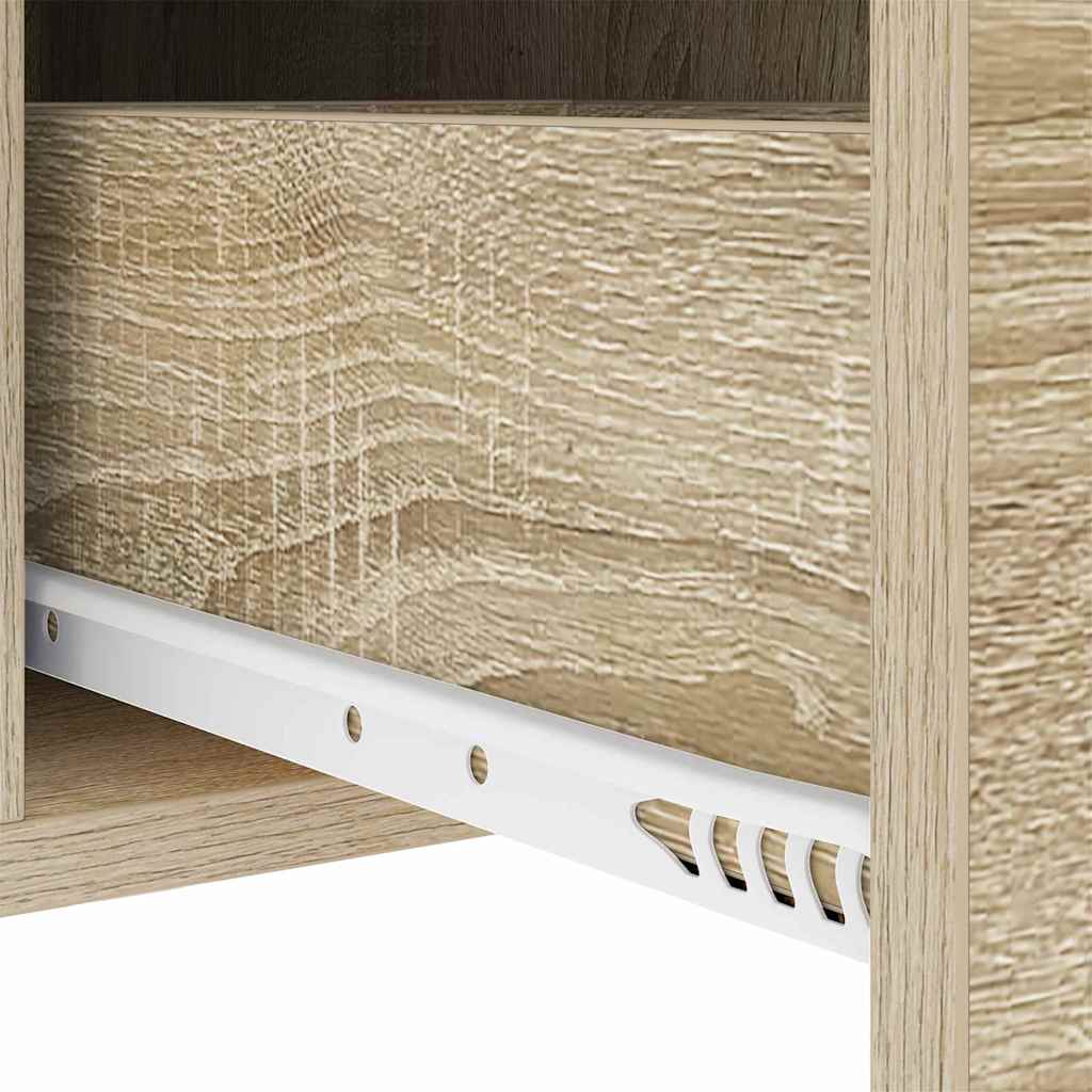 vidaXL Nachttisch 2 pcs Sonoma-Eiche 30 x 48 x 61 cm Holzwerkstoff