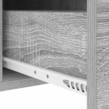 vidaXL Table de chevet 2 pcs Gris Sonoma 30 x 48 x 61 cm Bois d'ingénierie