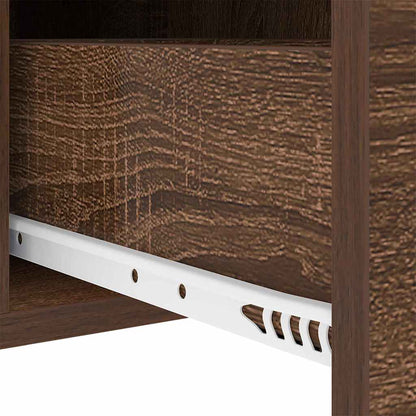vidaXL Nachttisch Braun Eichen-Optik 30 x 48 x 61 cm Holzwerkstoff