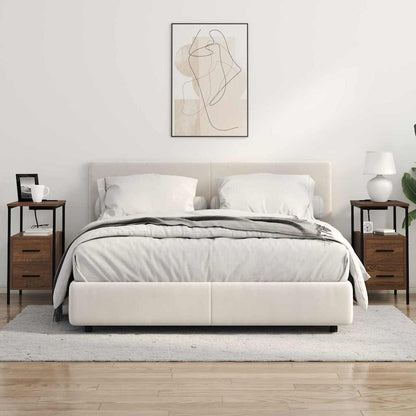 vidaXL Nachttisch Braun Eichen-Optik 30 x 48 x 61 cm Holzwerkstoff