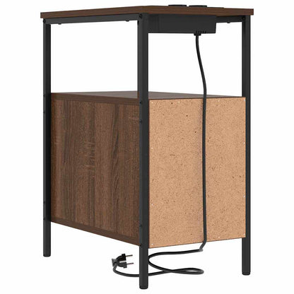 vidaXL Nachttisch Braun Eichen-Optik 30 x 48 x 61 cm Holzwerkstoff