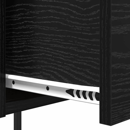 vidaXL Nachttisch Schwarz Eichen-Optik 42 x 41 x 56 cm Holzwerkstoff