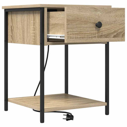 vidaXL Nachttisch 2 pcs Sonoma-Eiche 42 x 41 x 56 cm Holzwerkstoff
