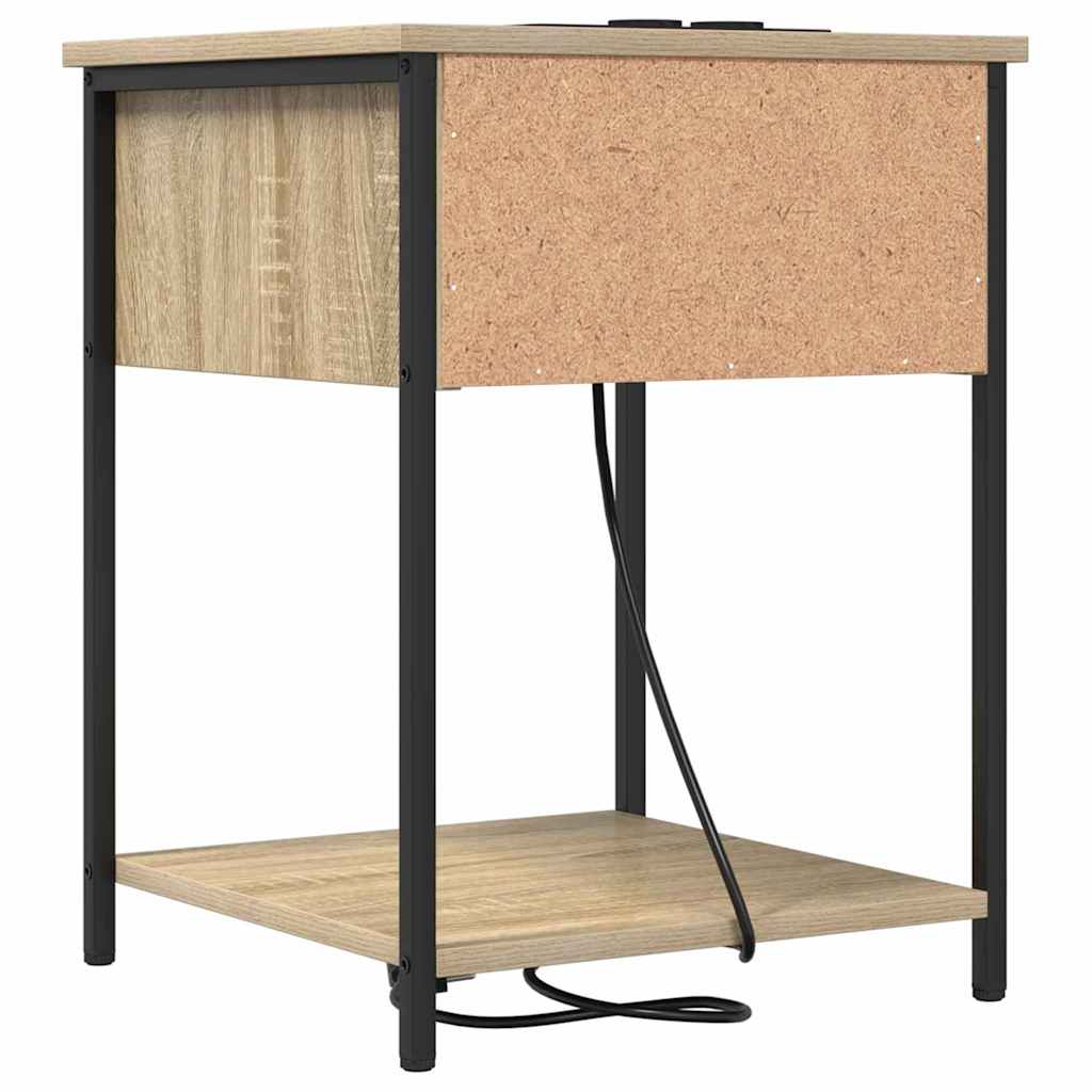 vidaXL Nachttisch 2 pcs Sonoma-Eiche 42 x 41 x 56 cm Holzwerkstoff