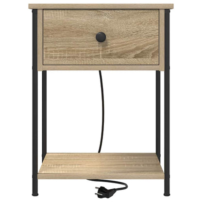 vidaXL Nachttisch 2 pcs Sonoma-Eiche 42 x 41 x 56 cm Holzwerkstoff