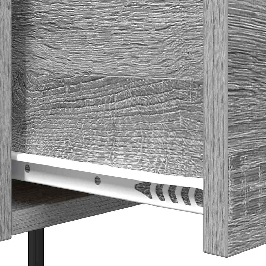 vidaXL Nachttisch Graues Sonoma 42 x 41 x 56 cm Holzwerkstoff