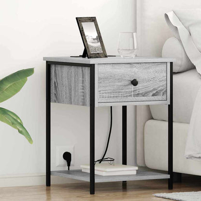 Nachttisch 2 pcs Graues Sonoma 42 x 41 x 56 cm Holzwerkstoff