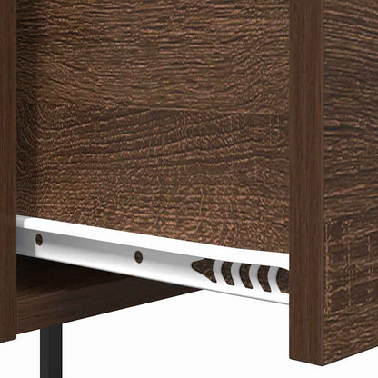 vidaXL Nachttisch Braun Eichen-Optik 42 x 41 x 56 cm Holzwerkstoff