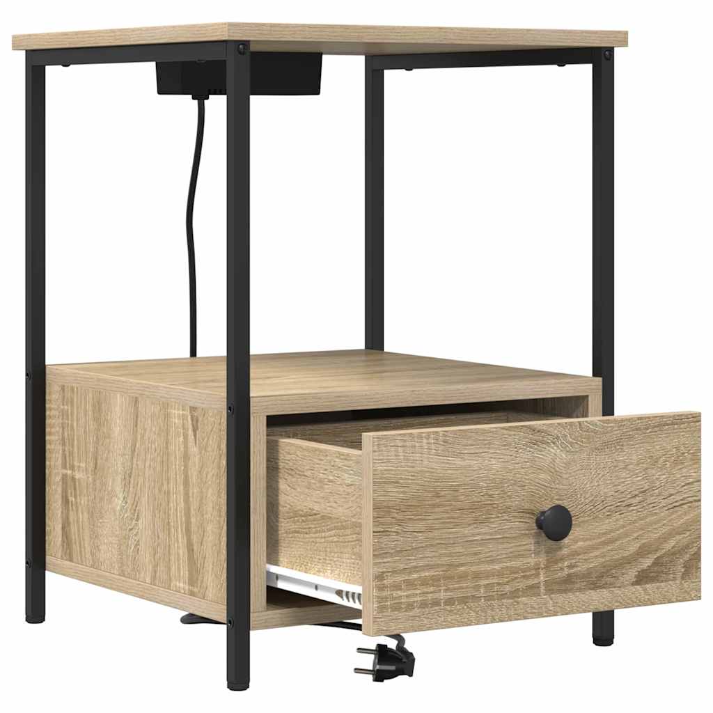 vidaXL Nachttisch Sonoma-Eiche 42 x 41 x 56 cm Holzwerkstoff