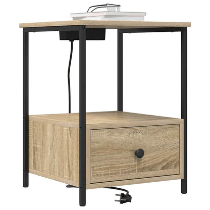 vidaXL Nachttisch Sonoma-Eiche 42 x 41 x 56 cm Holzwerkstoff