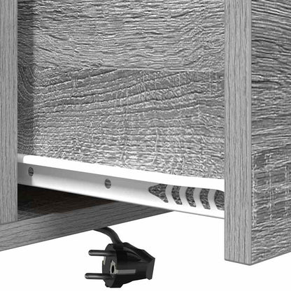 vidaXL Nachttisch Graues Sonoma 42 x 41 x 56 cm Holzwerkstoff