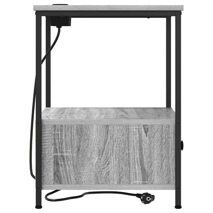 vidaXL Nachttisch Graues Sonoma 42 x 41 x 56 cm Holzwerkstoff
