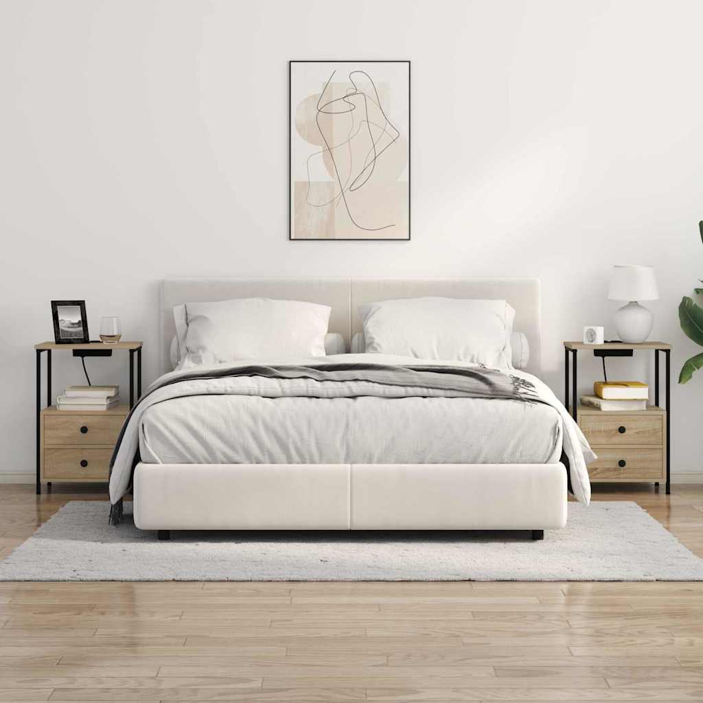 vidaXL Nachttisch Sonoma-Eiche 40 x 31 x 60 cm Holzwerkstoff