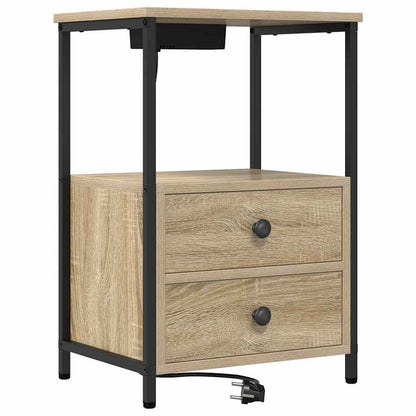 vidaXL Nachttisch Sonoma-Eiche 40 x 31 x 60 cm Holzwerkstoff