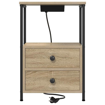 vidaXL Nachttisch Sonoma-Eiche 40 x 31 x 60 cm Holzwerkstoff