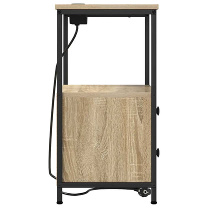 vidaXL Nachttisch Sonoma-Eiche 40 x 31 x 60 cm Holzwerkstoff