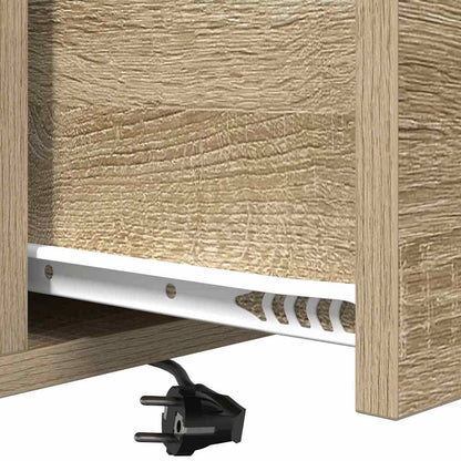 vidaXL Nachttisch 2 pcs Sonoma-Eiche 40 x 31 x 60 cm Holzwerkstoff
