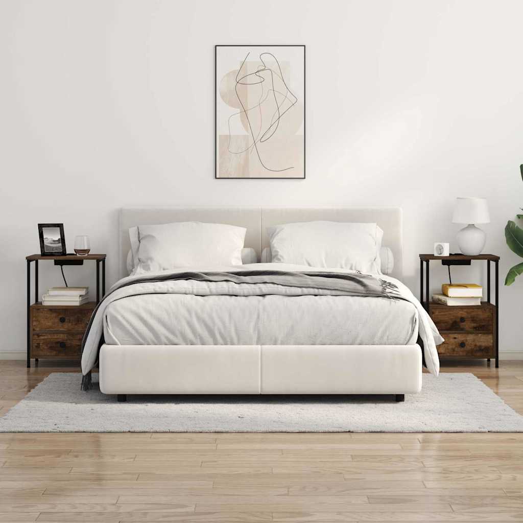 vidaXL Nachttisch Geräucherte Eiche 40 x 31 x 60 cm Holzwerkstoff