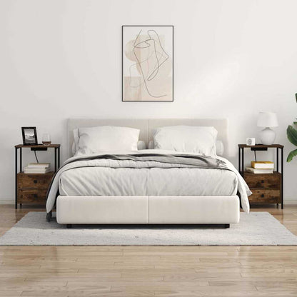 vidaXL Nachttisch Geräucherte Eiche 40 x 31 x 60 cm Holzwerkstoff