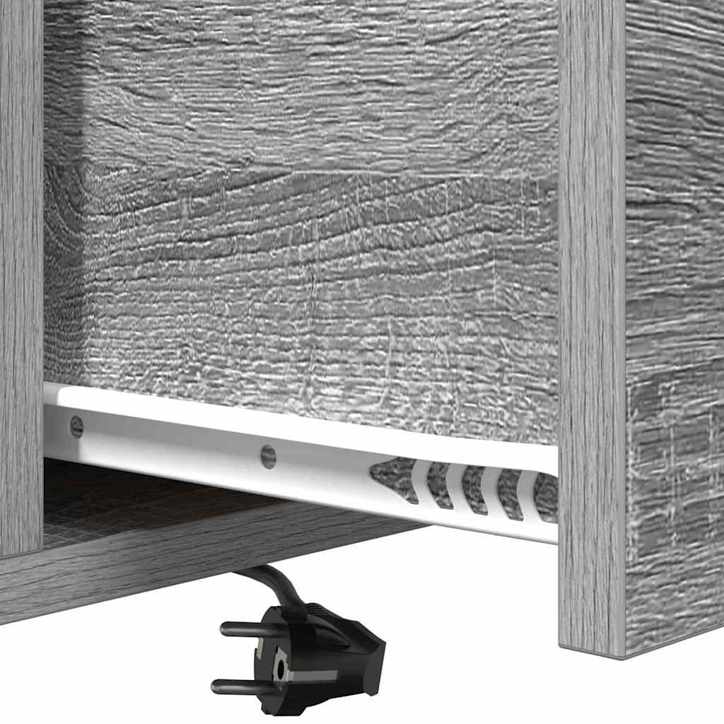vidaXL Nachttisch Graues Sonoma 40 x 31 x 60 cm Holzwerkstoff