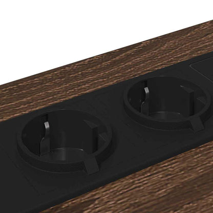 vidaXL Nachttisch Braun Eichen-Optik 40 x 31 x 60 cm Holzwerkstoff