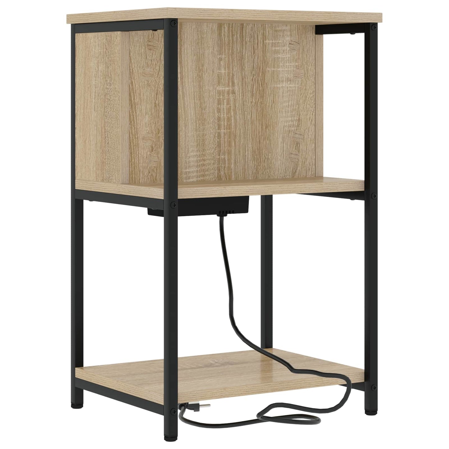 vidaXL Nachttisch 2 pcs Sonoma-Eiche 38 x 31 x 61 cm Holzwerkstoff