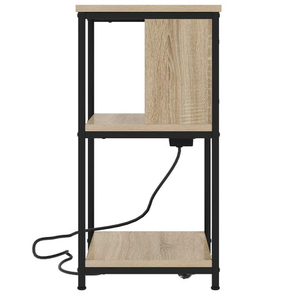 vidaXL Nachttisch 2 pcs Sonoma-Eiche 38 x 31 x 61 cm Holzwerkstoff