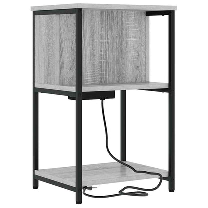 vidaXL Nachttisch 2 pcs Graues Sonoma 38 x 31 x 61 cm Holzwerkstoff