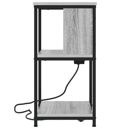 vidaXL Nachttisch 2 pcs Graues Sonoma 38 x 31 x 61 cm Holzwerkstoff