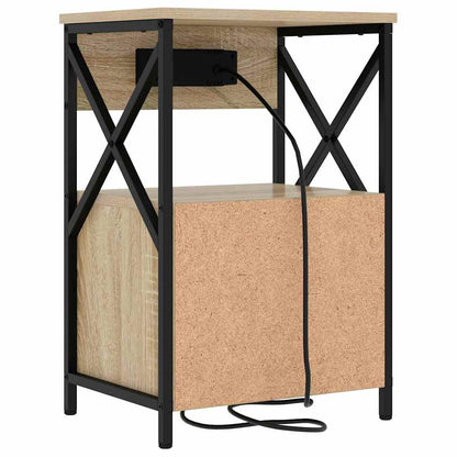 vidaXL Nachttisch Sonoma-Eiche 40 x 31 x 60 cm Holzwerkstoff