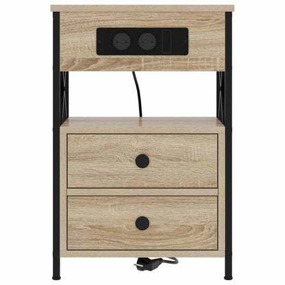 vidaXL Nachttisch Sonoma-Eiche 40 x 31 x 60 cm Holzwerkstoff