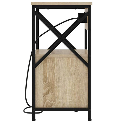 vidaXL Nachttisch Sonoma-Eiche 40 x 31 x 60 cm Holzwerkstoff