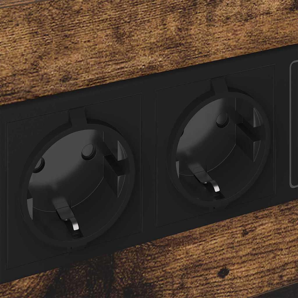 Nachttisch Geräucherte Eiche 40 x 31 x 60 cm Holzwerkstoff