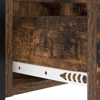 vidaXL Nachttisch 2 pcs Geräucherte Eiche 40 x 31 x 60 cm