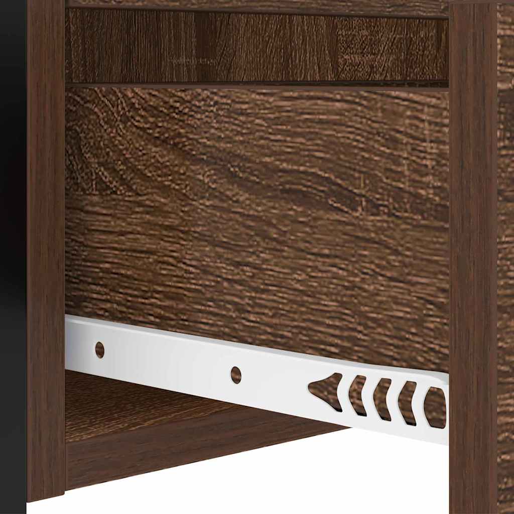 vidaXL Nachttisch Braun Eichen-Optik 40 x 31 x 60 cm Holzwerkstoff