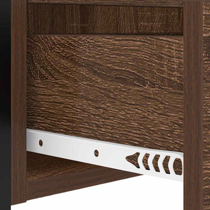 vidaXL Nachttisch Braun Eichen-Optik 40 x 31 x 60 cm Holzwerkstoff