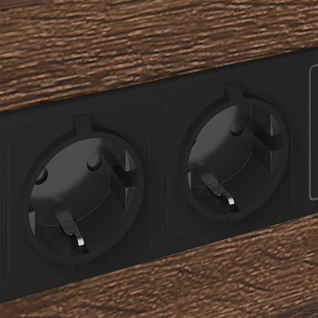 Nachttisch 2 pcs Braun Eichen-Optik 40 x 31 x 60 cm