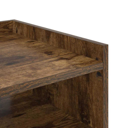 vidaXL Table de chevet Chêne fumé 40 x 40 x 61 cm Bois d'ingénierie