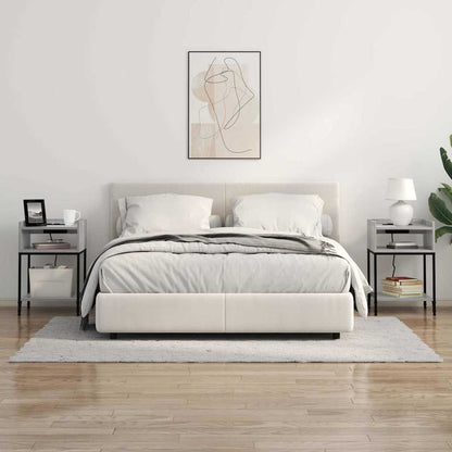 vidaXL Nachttisch Graues Sonoma 40 x 40 x 61 cm Holzwerkstoff